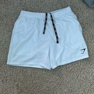 White Gymshark shorts